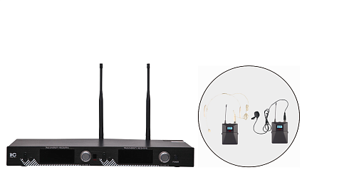 ITC T-521UW 1 петличный +1 головной микрофоны